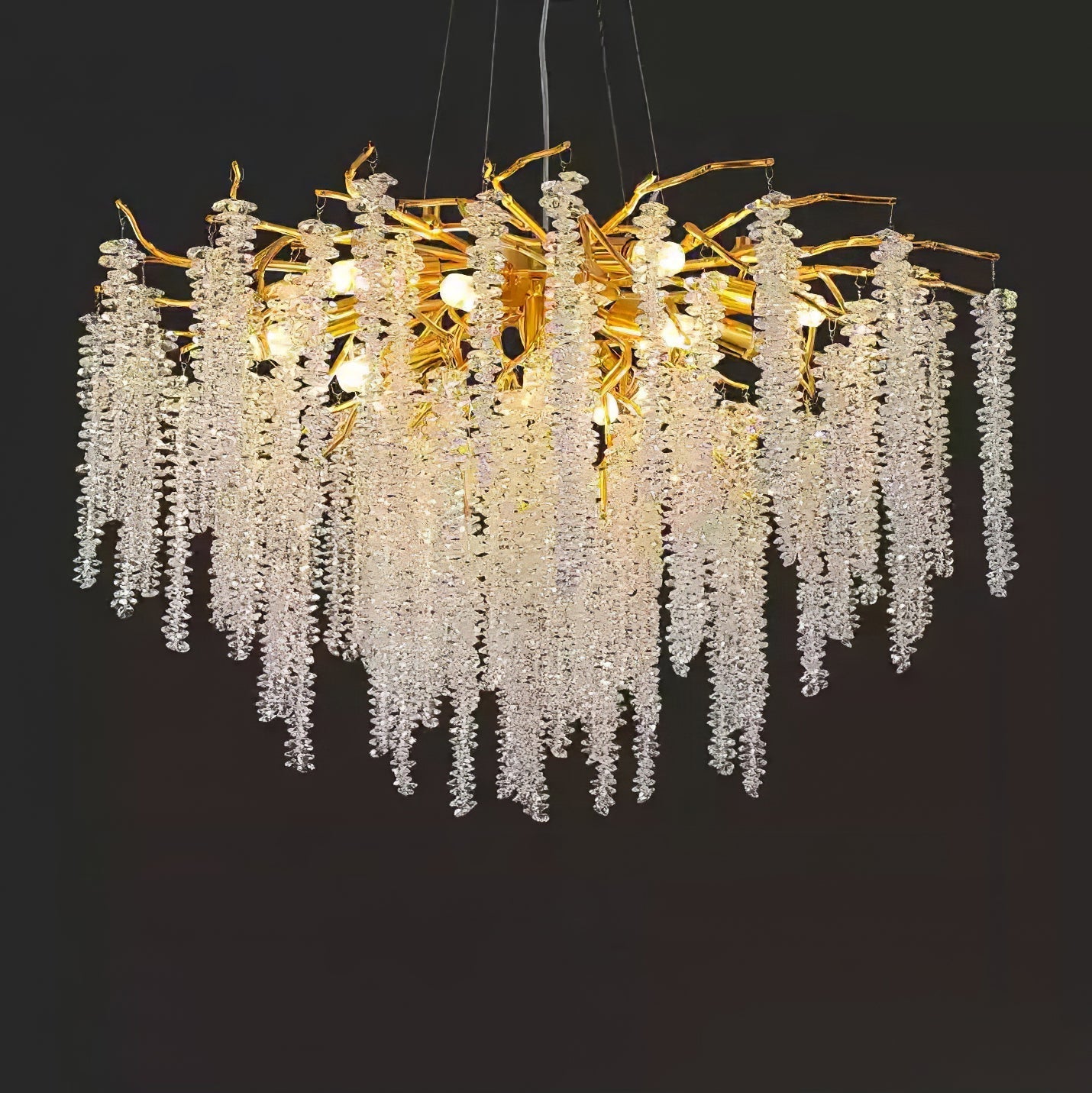 Solara Chandelier Wisteria Flower Crystal - Letslighting