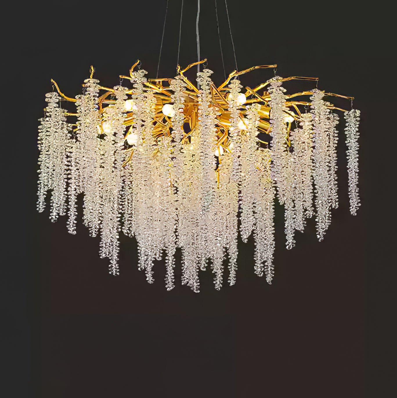 Solara Chandelier Wisteria Flower Crystal - Letslighting