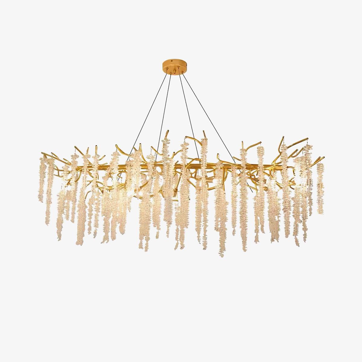 Solara Chandelier Wisteria Flower Crystal - Letslighting