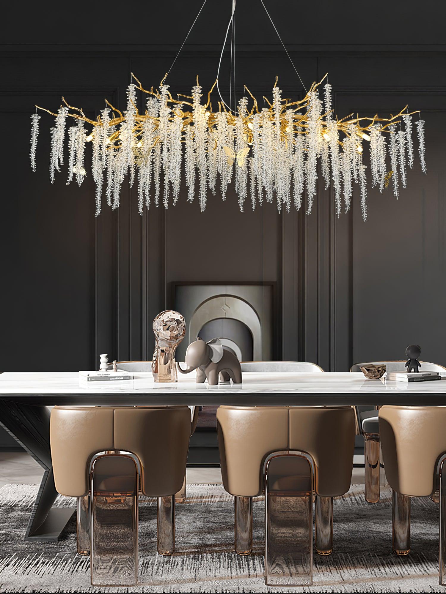 Solara Chandelier Wisteria Flower Crystal - Letslighting