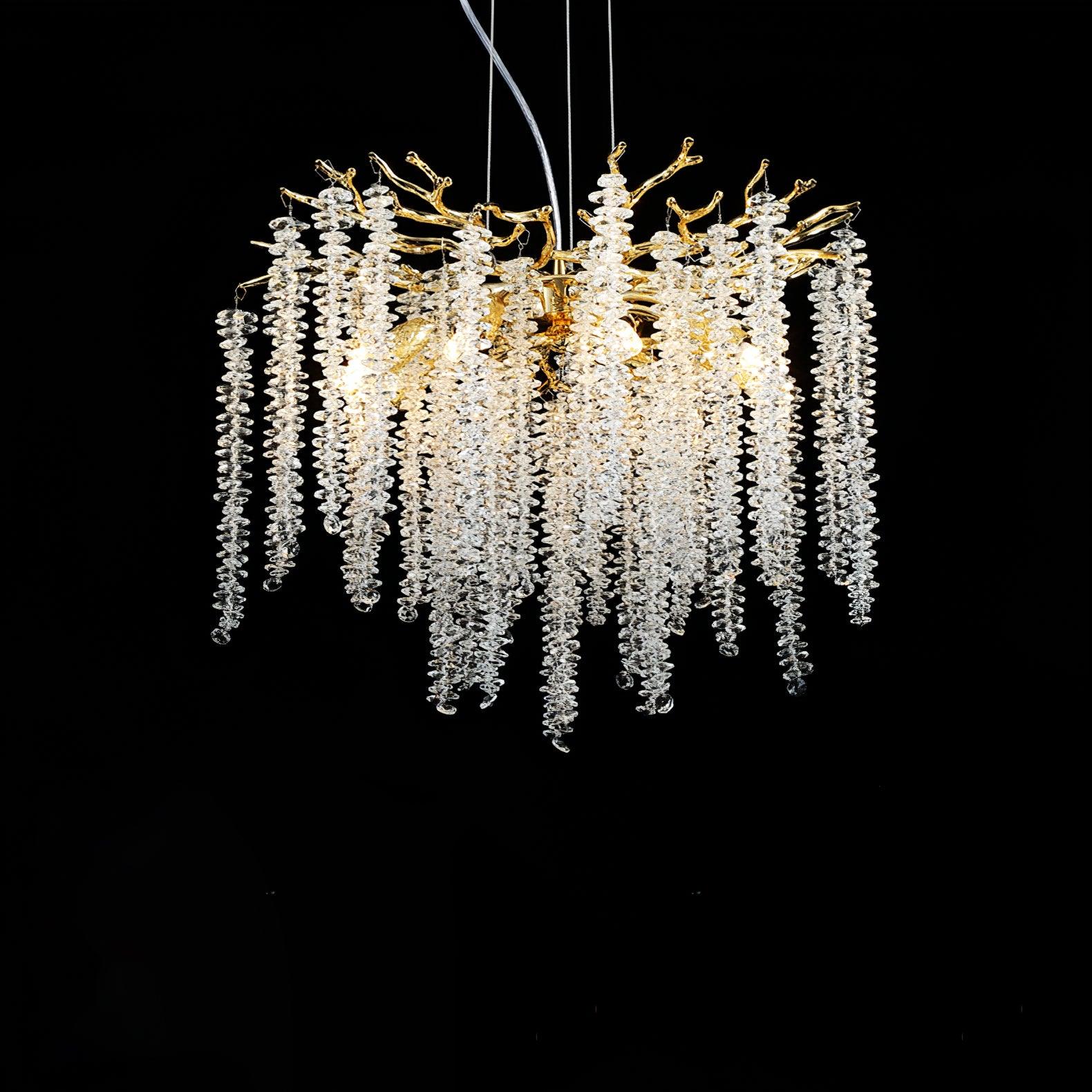 Solara Chandelier Wisteria Flower Crystal - Letslighting