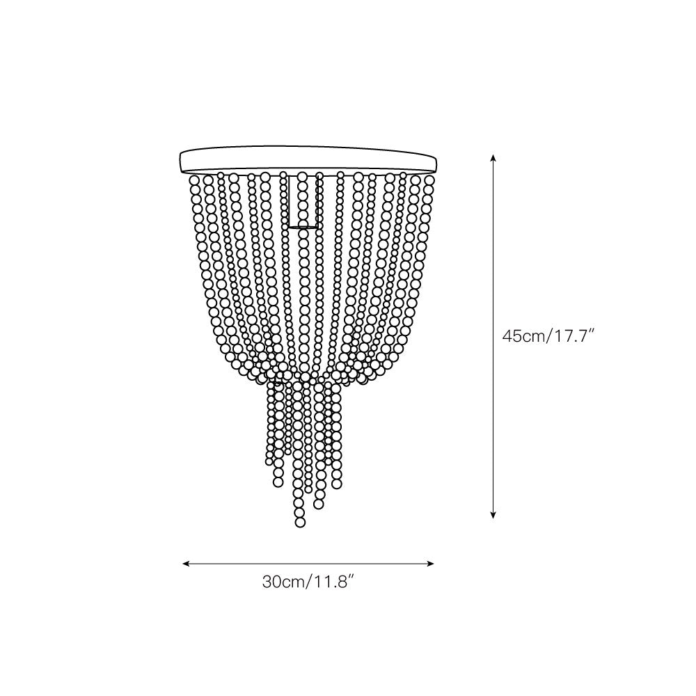 Ildvuvyn Modern Beaded Metal Rope Ceiling Lamp - Lamp Copper