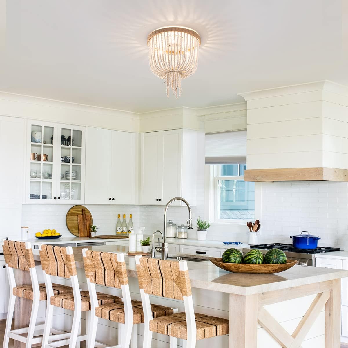 Ildvuvyn Modern Beaded Metal Rope Ceiling Lamp - Lamp Copper