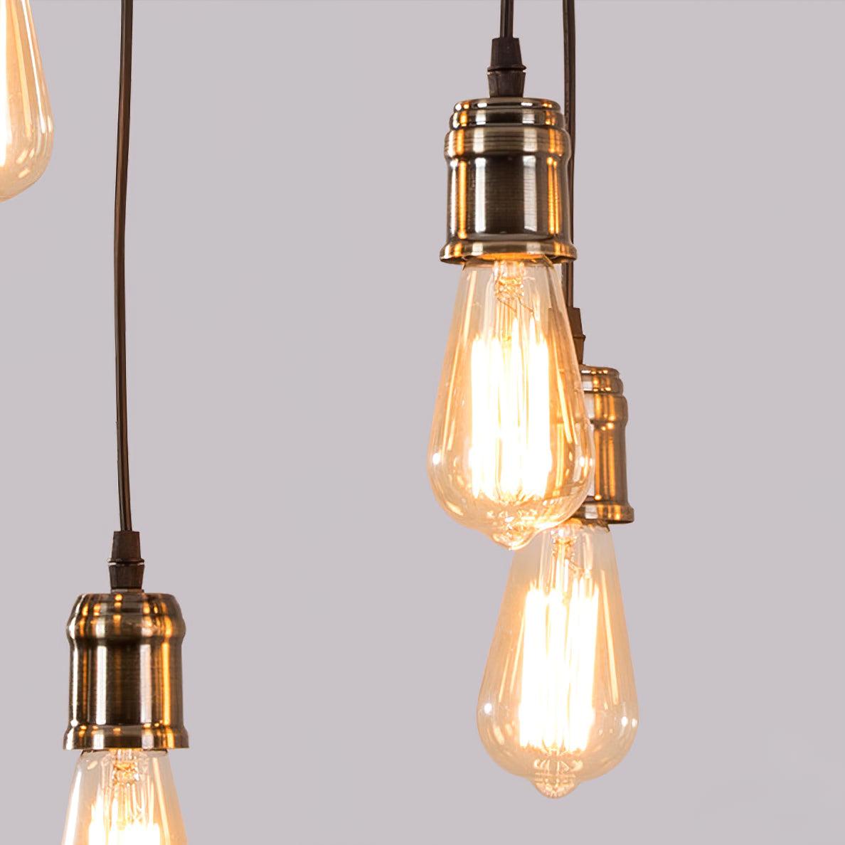 Wood Hanging Multi Chandelier - Blowlighting
