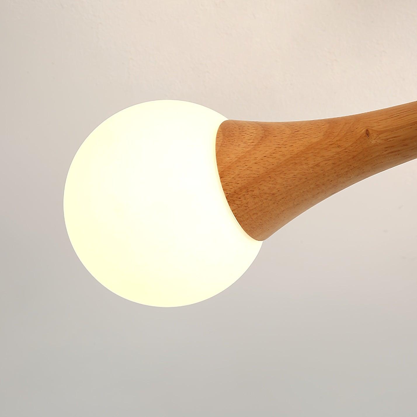 Wooden Nera Chandelier - Blowlighting