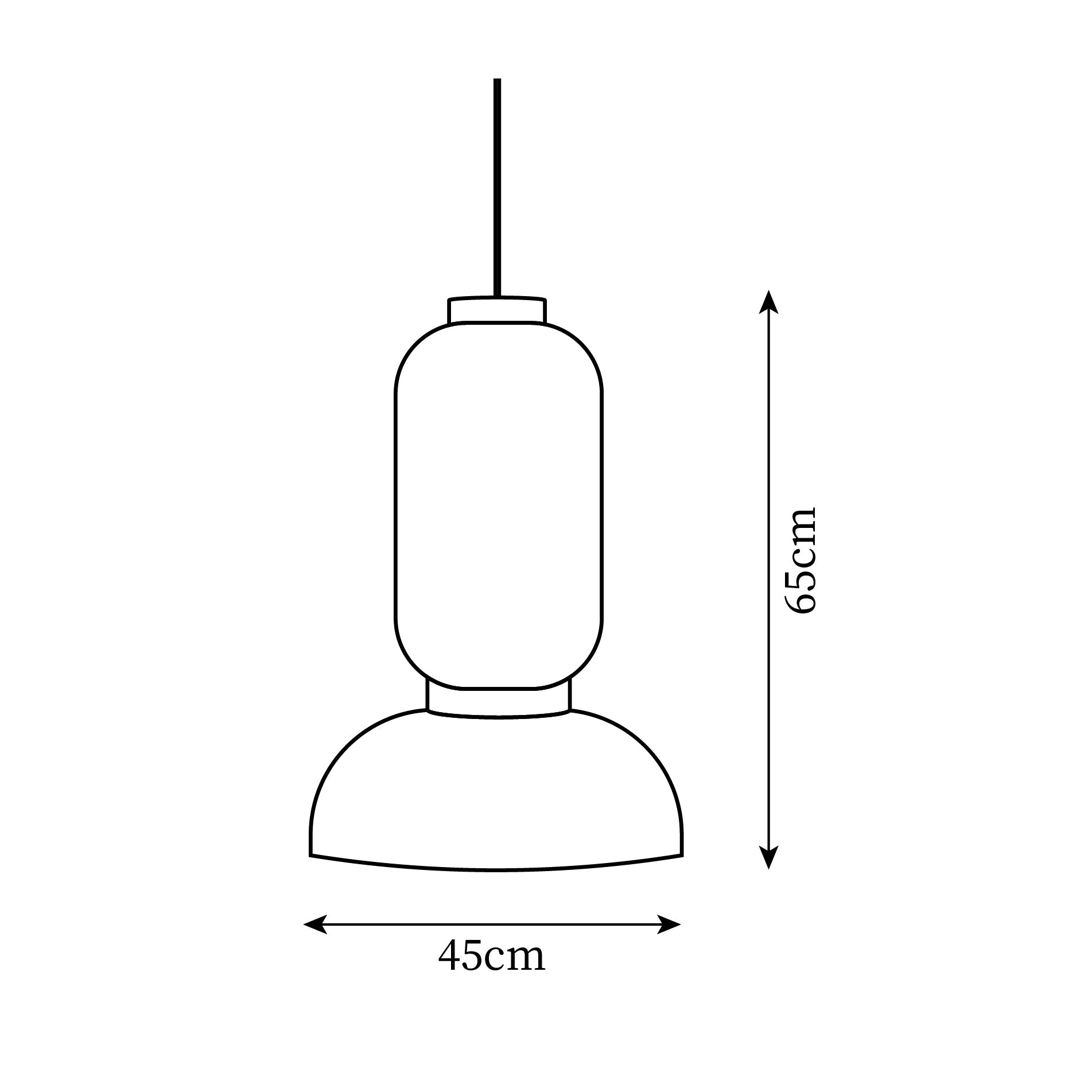 Xuan Hanging Lamp Paper Lantern Tranquil - Letslighting