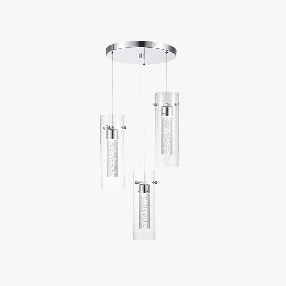 Arisha Moderne Designer Métal Verre Suspension Chambre à Coucher