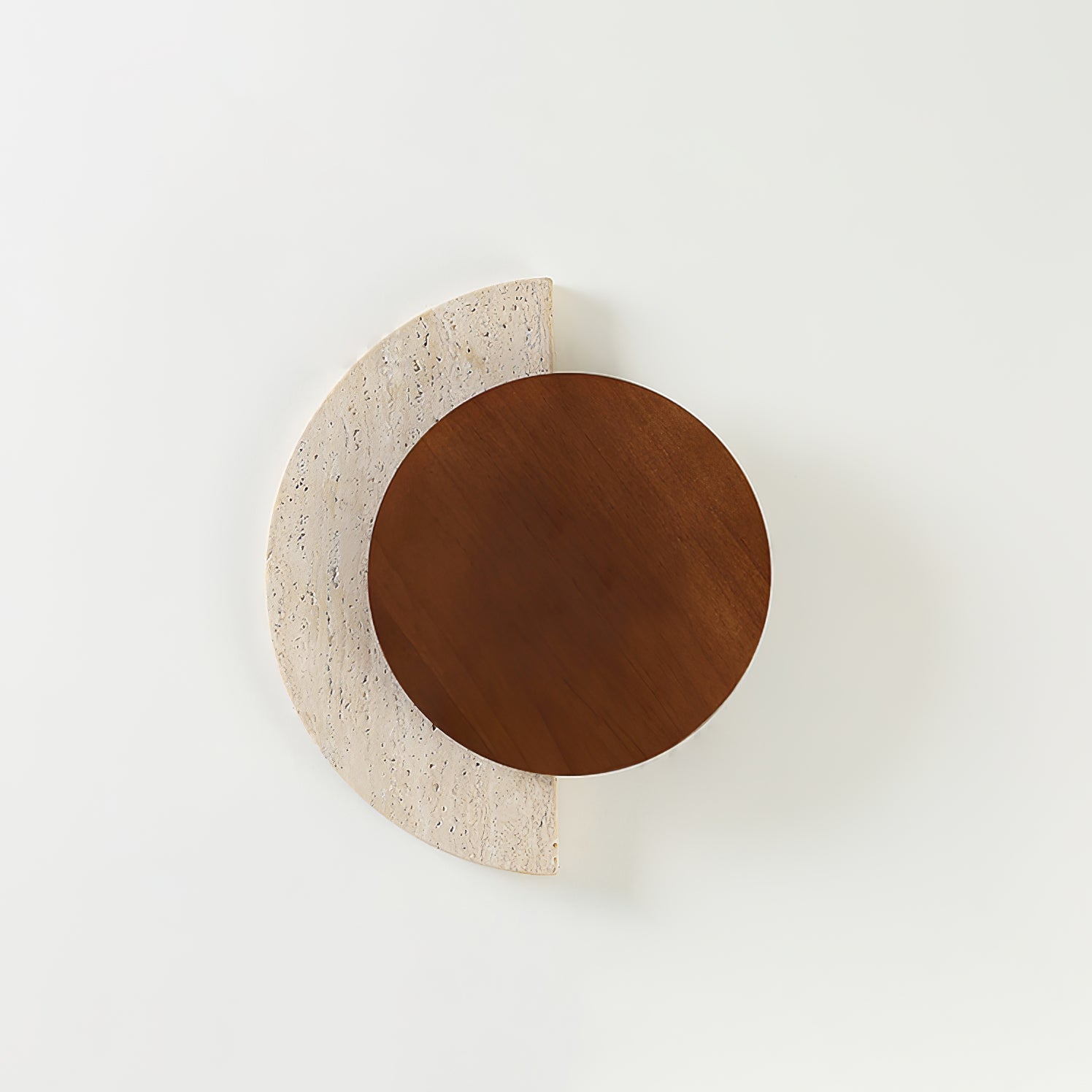 Coraeen Half-Moon Travertine Wall Light - Letslighting