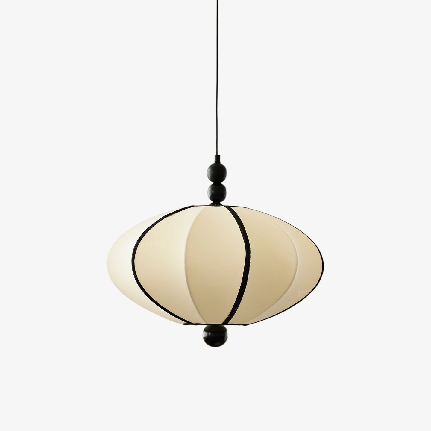Zora Unique Bois Tissu Suspension Lampe