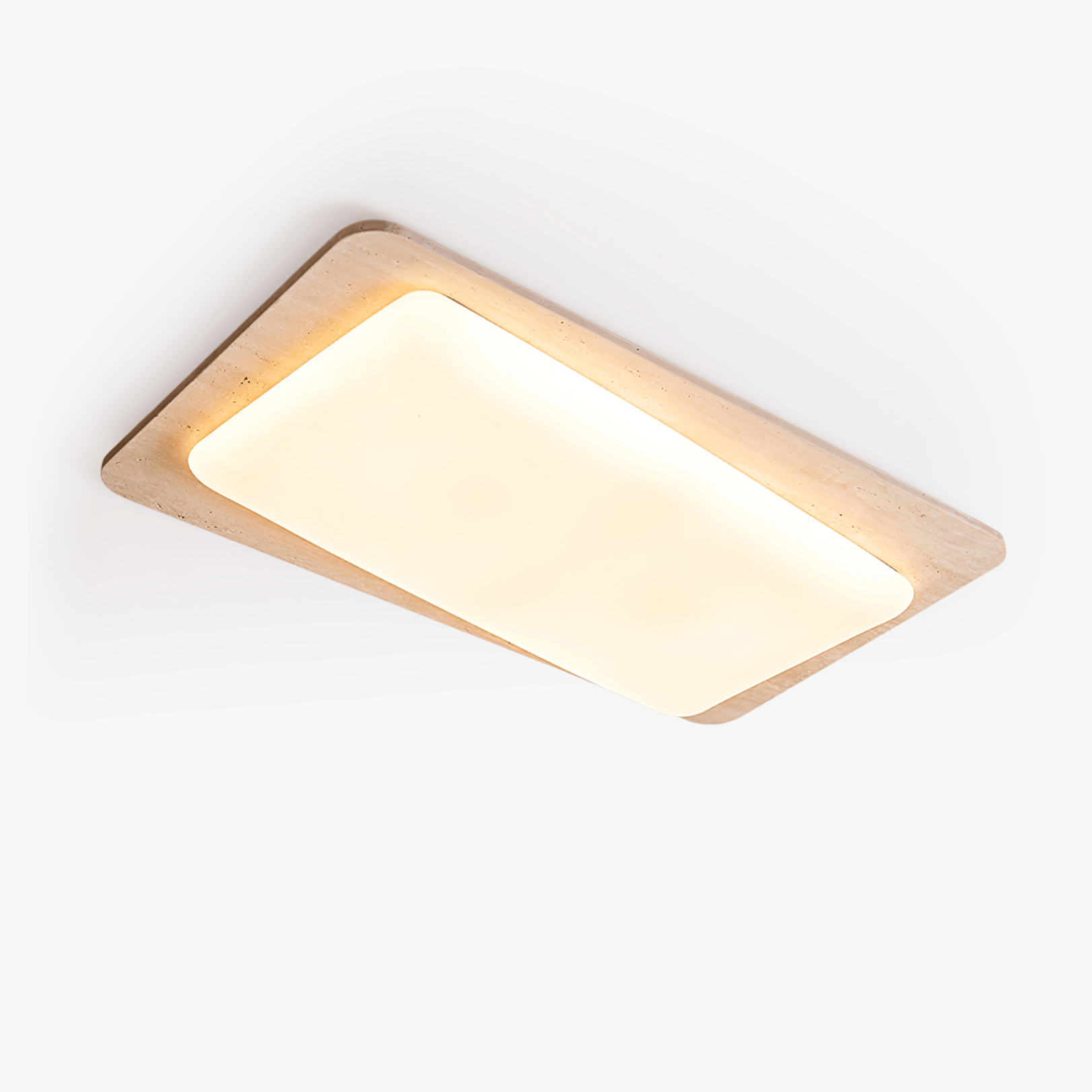 Aurilith Plafonnier Minimaliste en Travertin