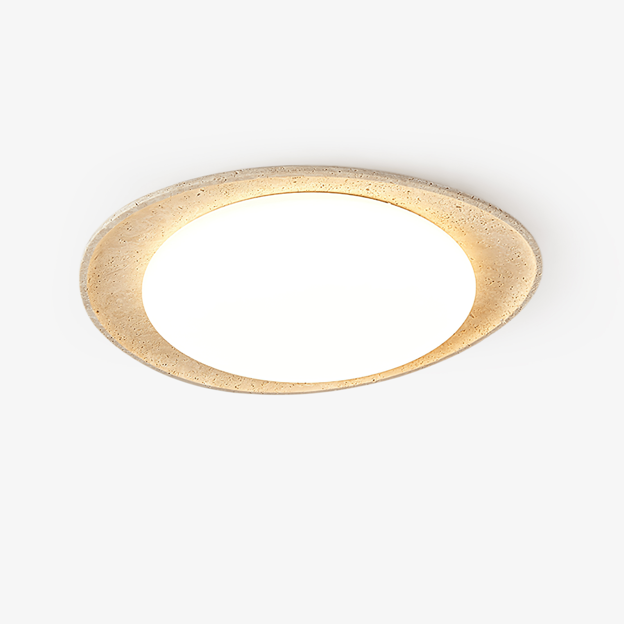 Cunorarae Organic Travertine Ceiling Light - Letslighting