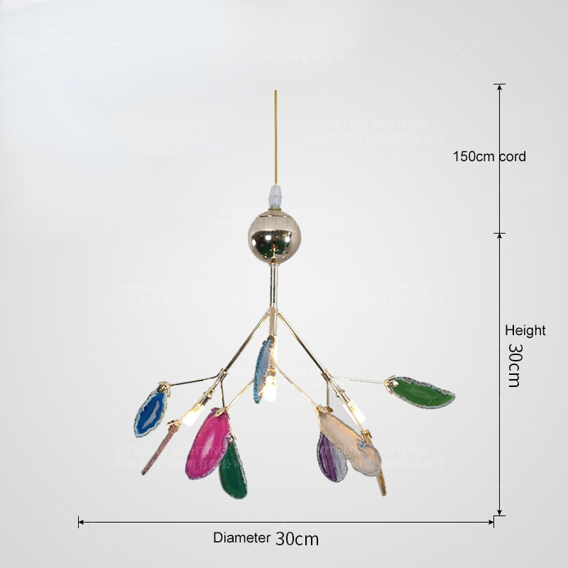 Arisha Lustre Coloré Branche Feuille Design, Salon/Chambre