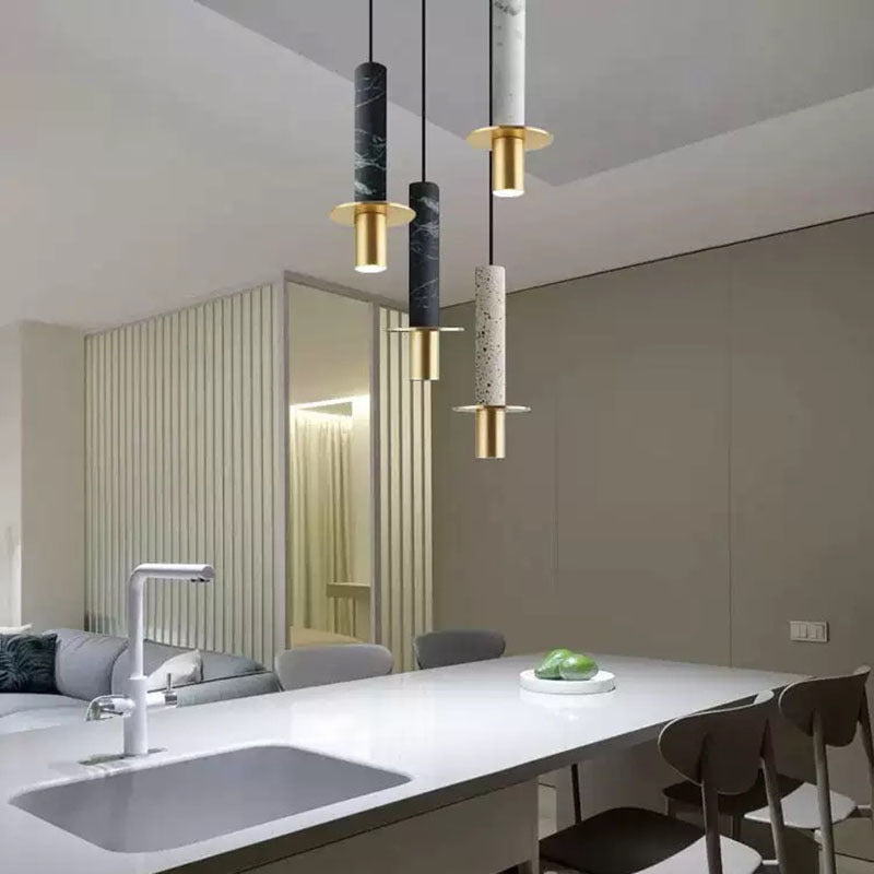 Valentina Luminaires Suspensions Marbre Moderne Design Italien Salle à Manger