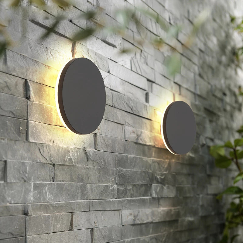Ray Applique Murale Rond/Carré Moderne Noir/Blanc, Cour