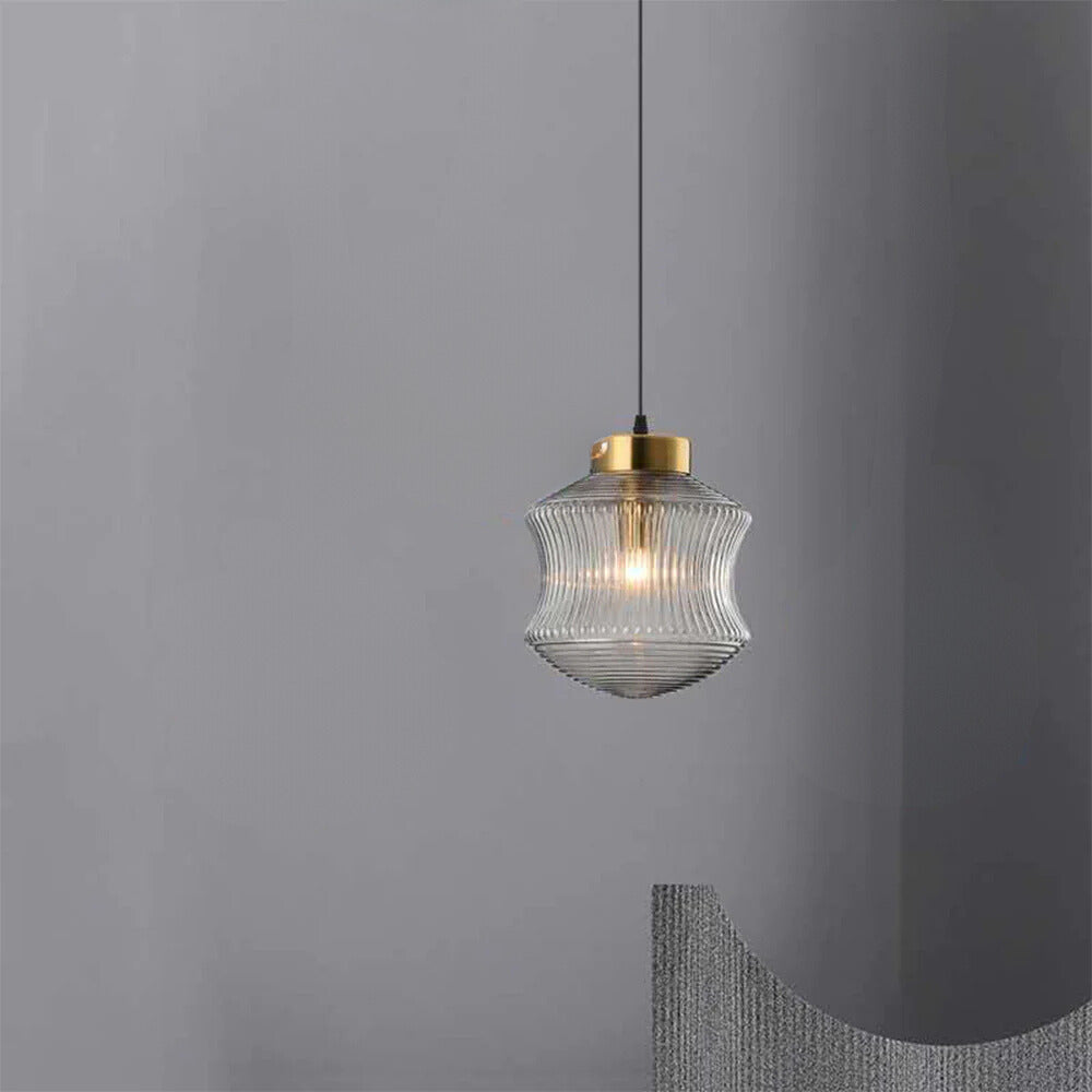Valentina Suspension Luminaire Moderne LED Gris Fumé Verre Chambre