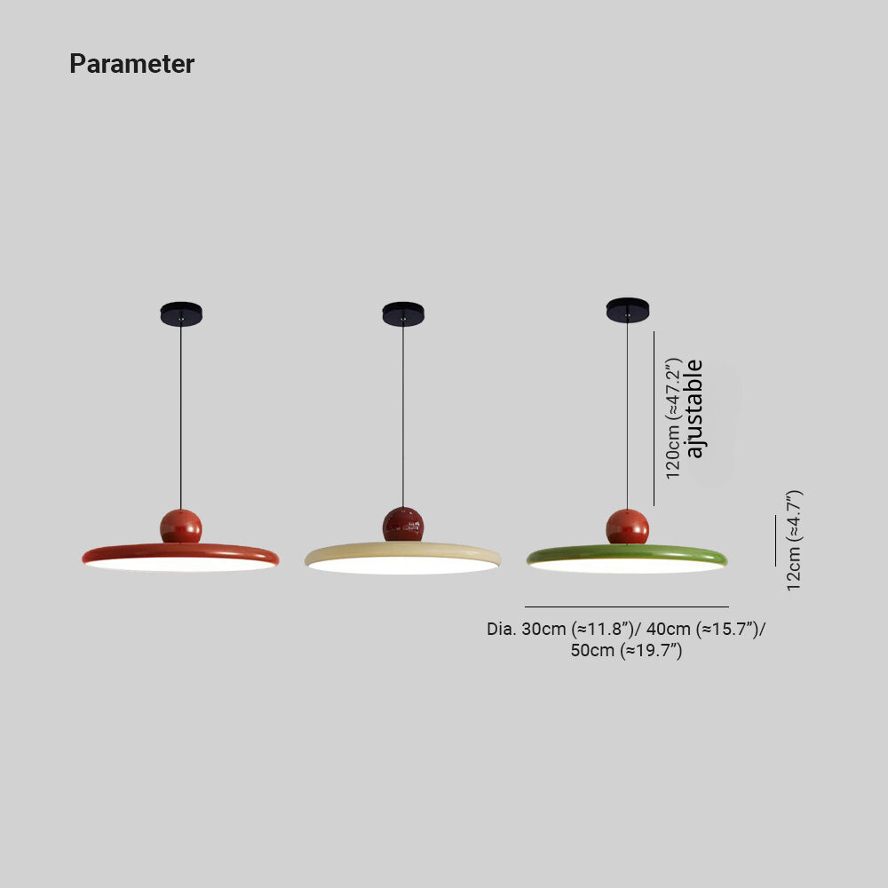 Aria Suspension Nordique Soucoupe Volante Rouge/Crème/Vert