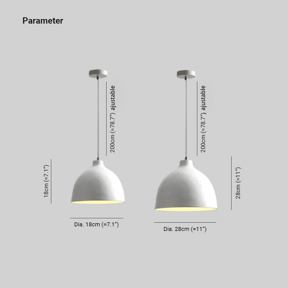 Avi Industriel LED Suspension Résine Bol Chambre À Coucher