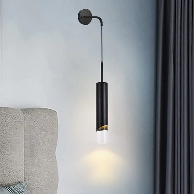 Ray Applique Murale LED Moderne Métal/Acrylique Noir/Or Chambre