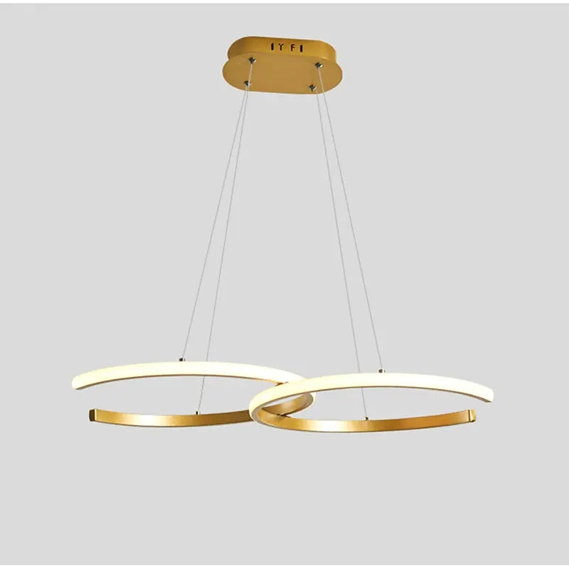 Arisha Luminaires suspension de lumière pendante de l'anneau LED pour la salle à manger