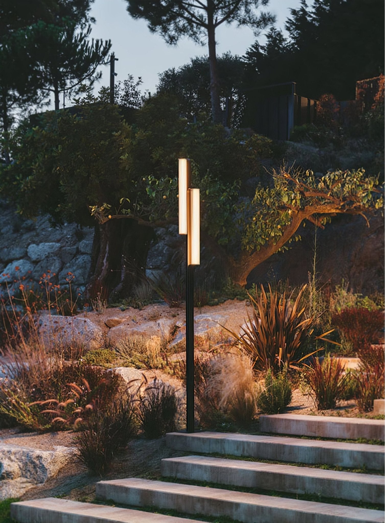 Lumo Arc Art LED Acier Inoxydable Lampe Extérieure sur Pied