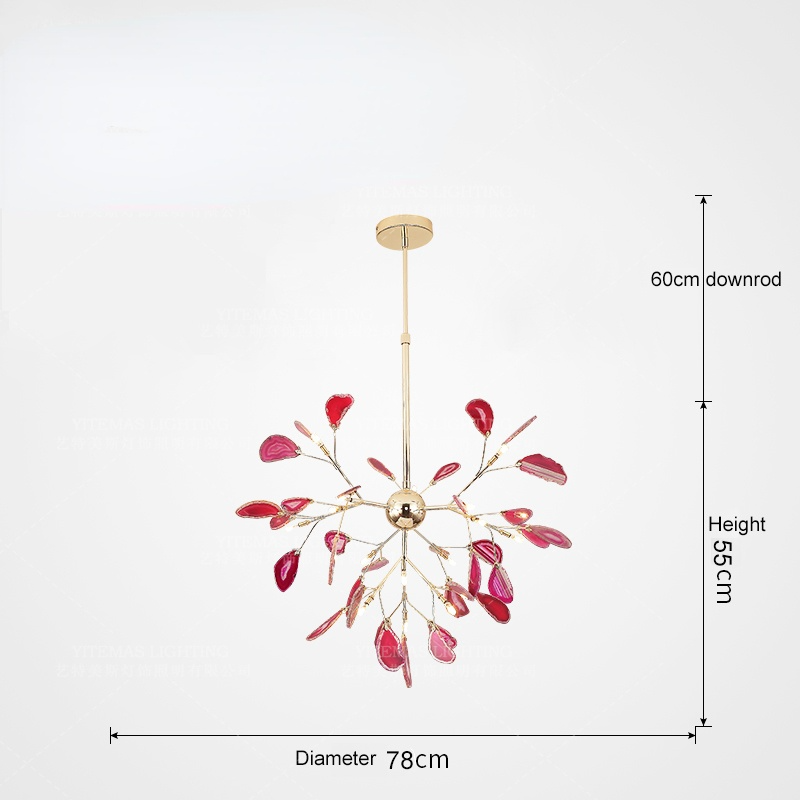 Arisha Lustre Coloré Branche Feuille Design, Salon/Chambre