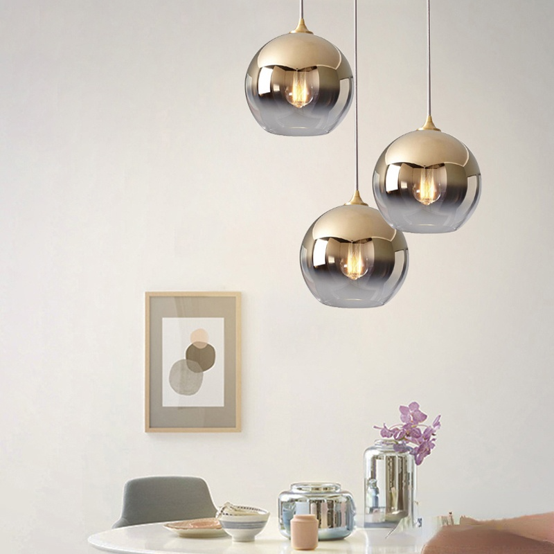 Valentina Lampe Suspendue à Boule de Verre Chambre à Coucher/Salle à Manger
