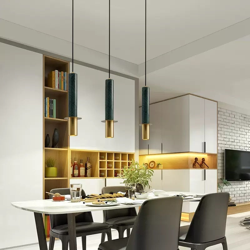 Valentina Luminaires Suspensions Marbre Moderne Design Italien Salle à Manger