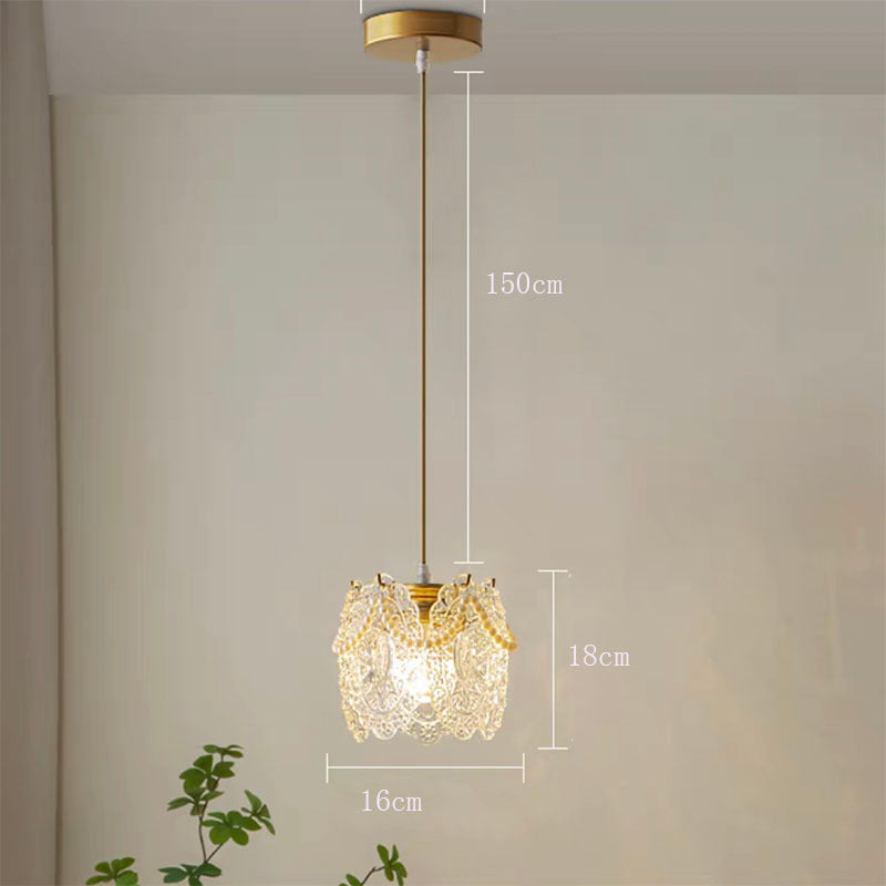 Kristy Suspension LED Fleur Élegante Acrylique/Métal Salon