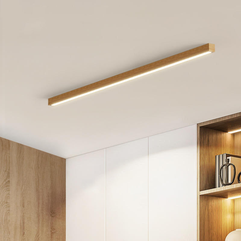 Ray Plafonnier Longue Linéaire Simple, Bois, Couloir/Chambre