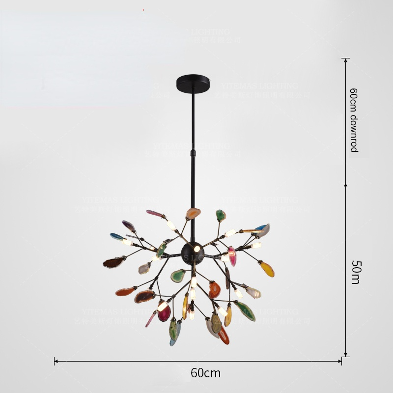 Arisha Lustre Coloré Branche Feuille Design, Salon/Chambre