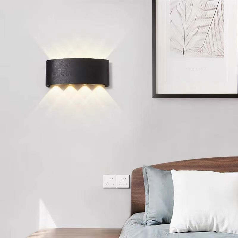 Ray Applique Murale Rectangulaire Moderne Noir/Blanc, Corridor