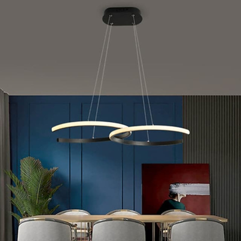 Arisha Luminaires suspension de lumière pendante de l'anneau LED pour la salle à manger