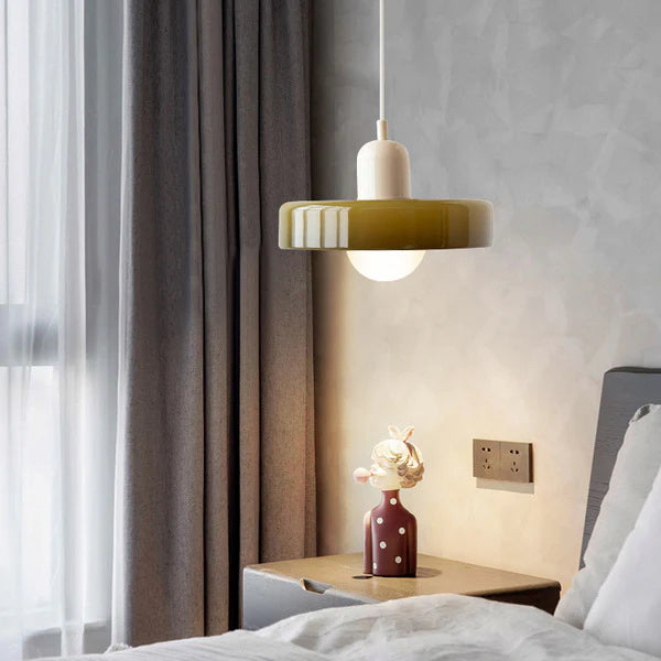 Valentina Suspension Ronde Vintage Verre Salon