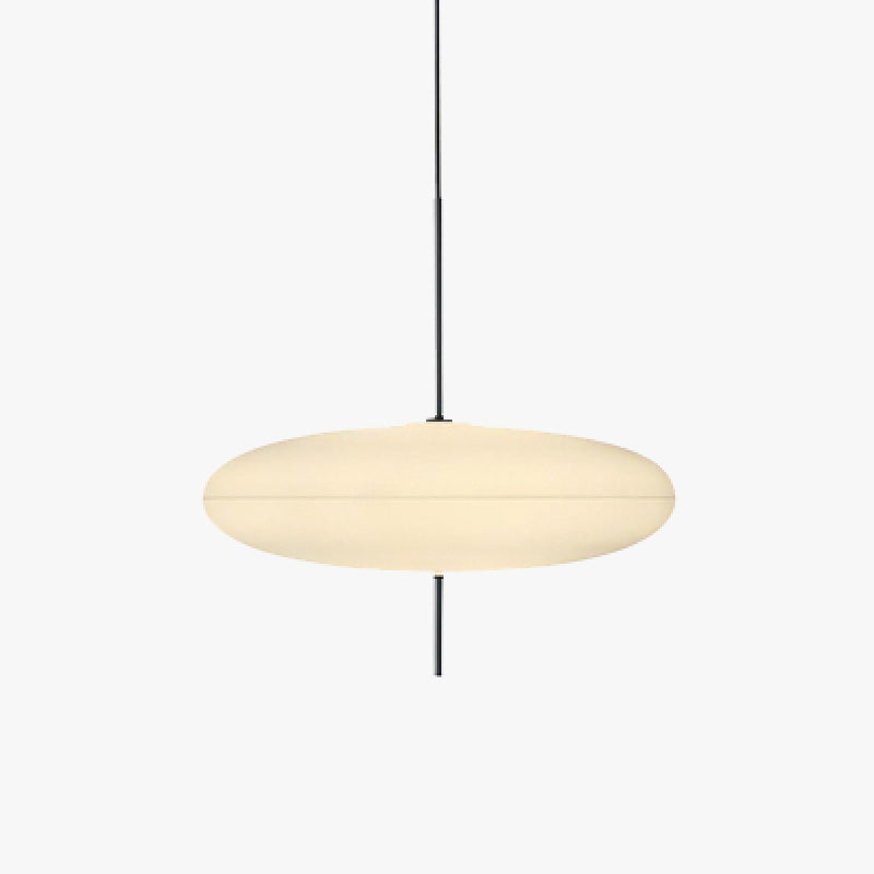 Ritta Pendentif Ovale Nordique Moderne, Blanc