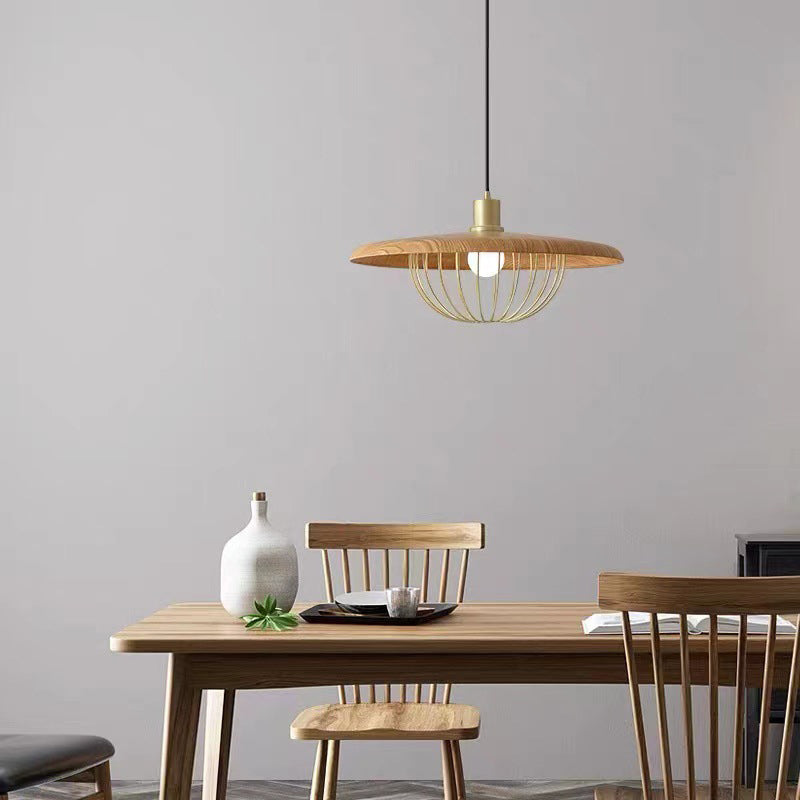 Arisha Suspension Ronde Moderne LED Luxe Métal, Or/Gris/Noir/Marron/Bois, Salon