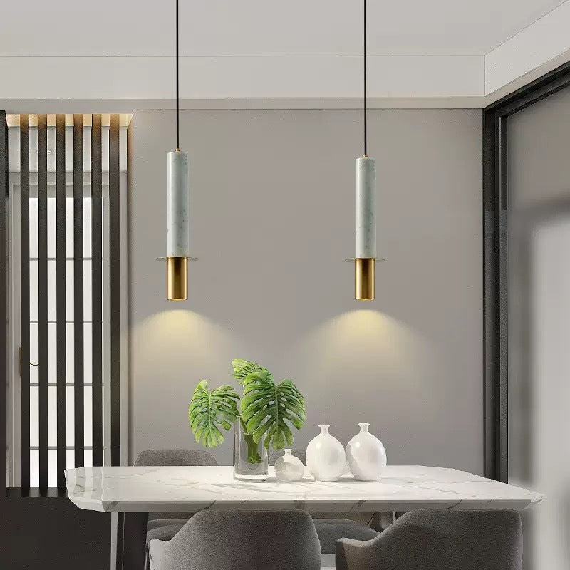 Valentina Luminaires Suspensions Marbre Moderne Design Italien Salle à Manger