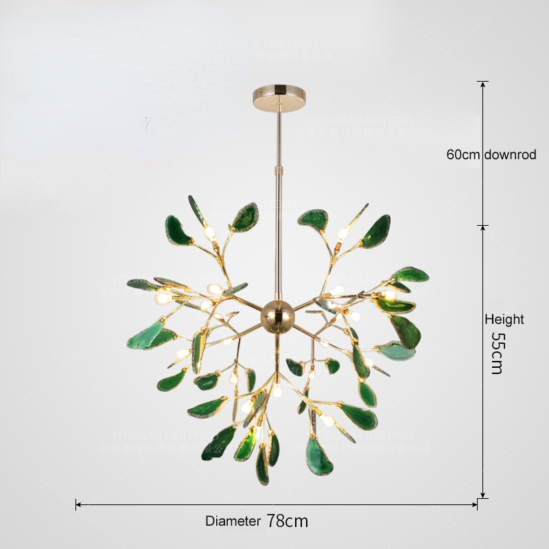 Arisha Lustre Coloré Branche Feuille Design, Salon/Chambre