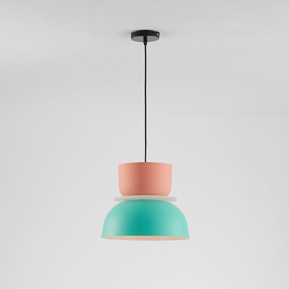 Valentina Suspendue Industrial Contrast Color Island Salon