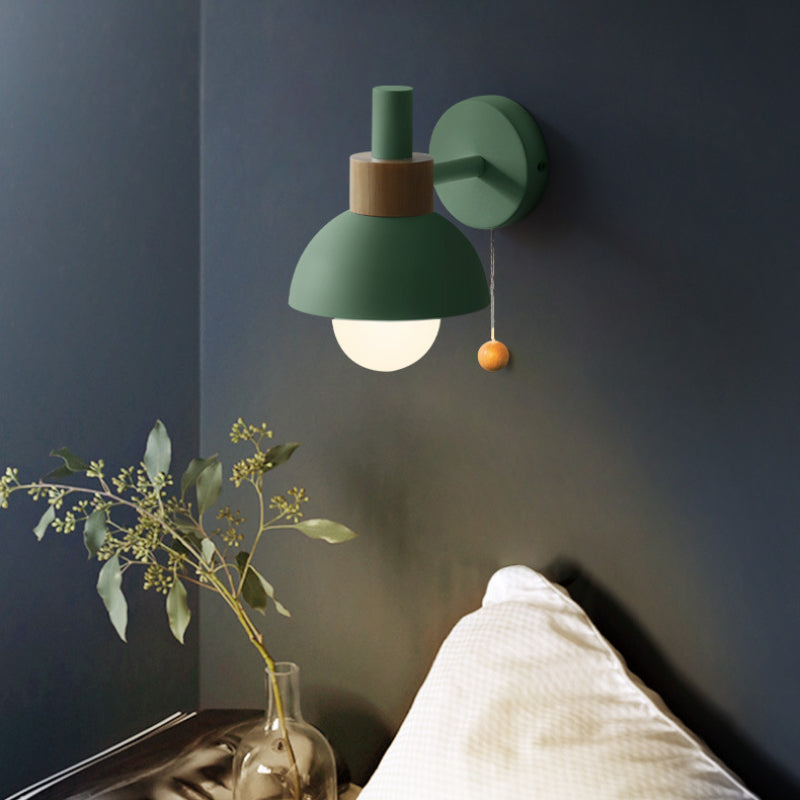 Valentina Moderne LED Applique Murale Métal/Verre Chambre à coucher Blanc/Jaune/Rose/Vert