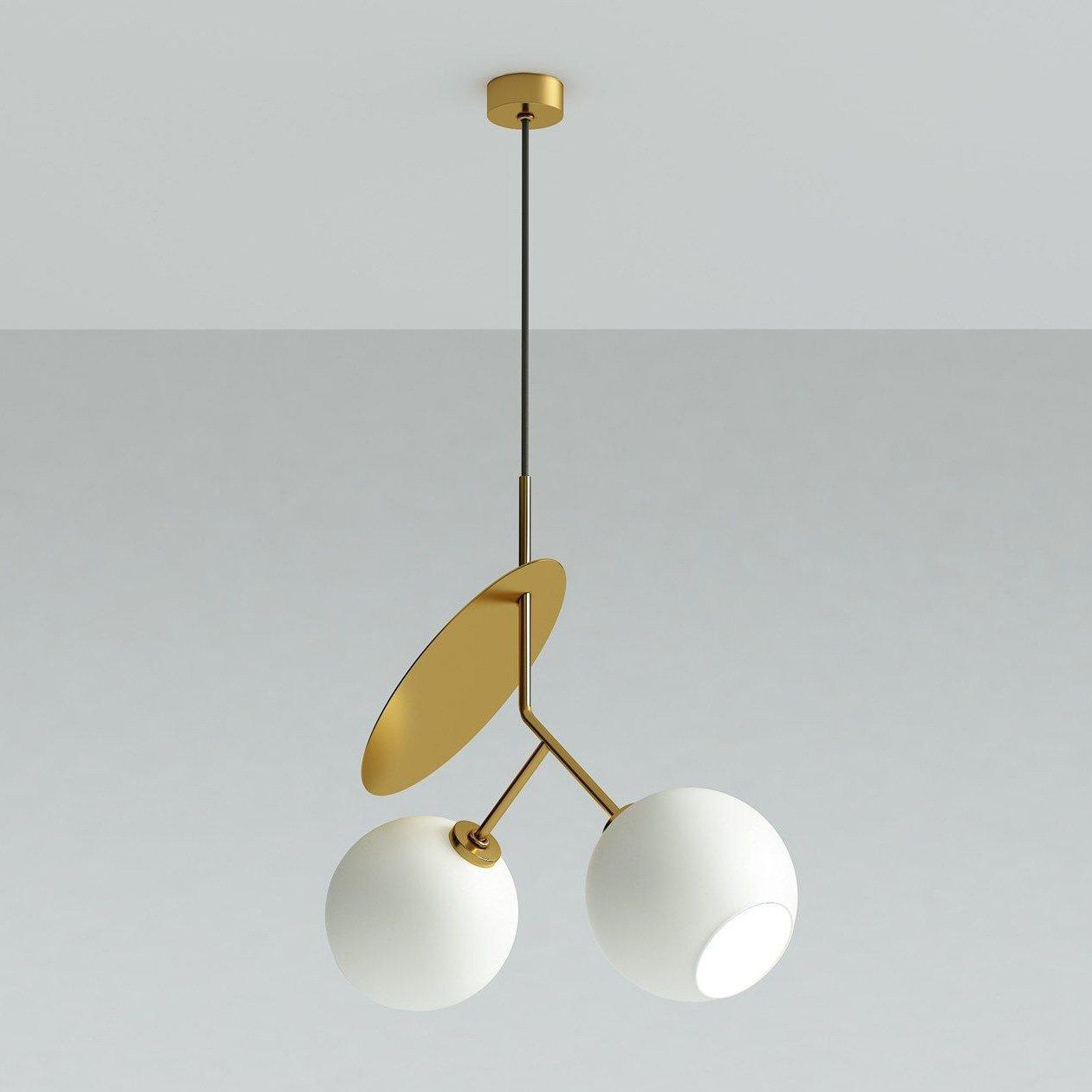Valentina Suspension Cerise Design LED Métal/Verre Rouge/Noir/Blanc/Or Salon/Chambre