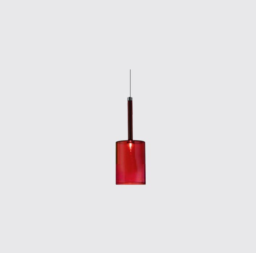 Valentina Lustre Suspension Moderne Minimaliste Verre Clair/Gris Bar