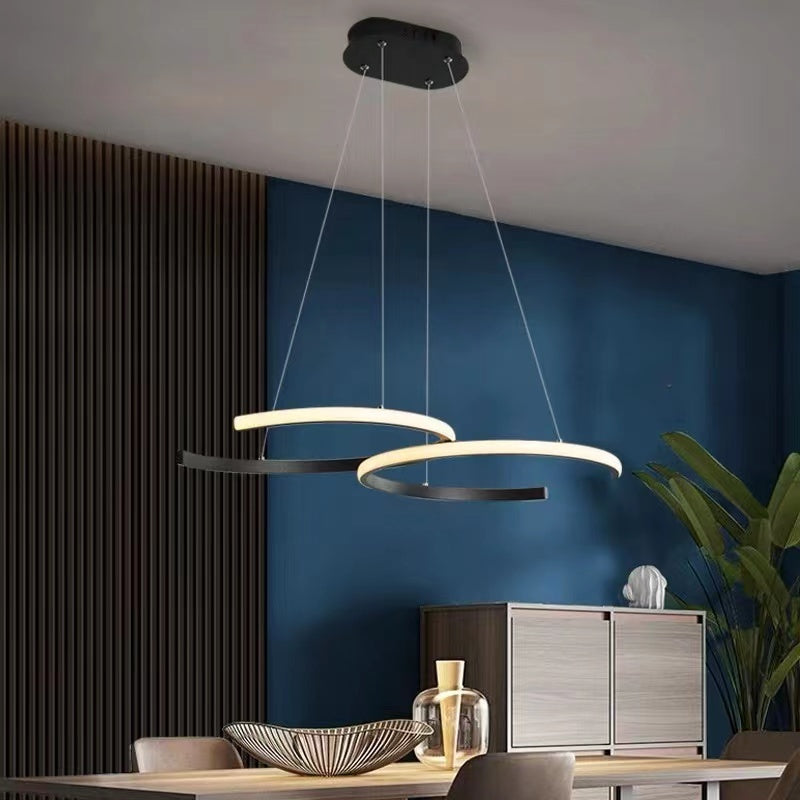 Arisha Luminaires suspension de lumière pendante de l'anneau LED pour la salle à manger