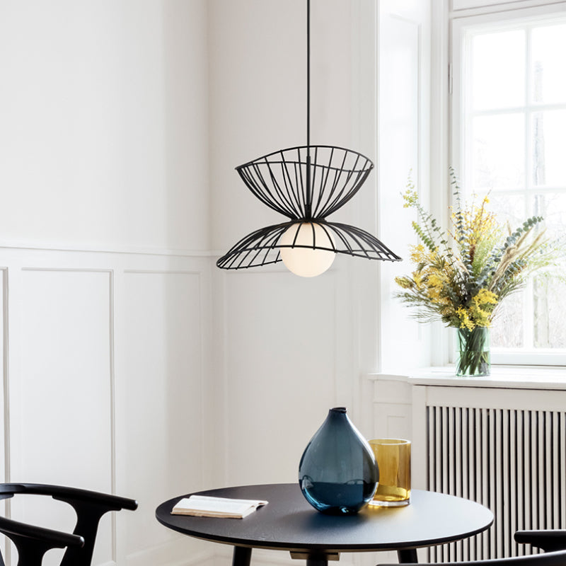 Ritta Luminaires Suspension Vertigo LED Métal Noir/Or Salle à manger