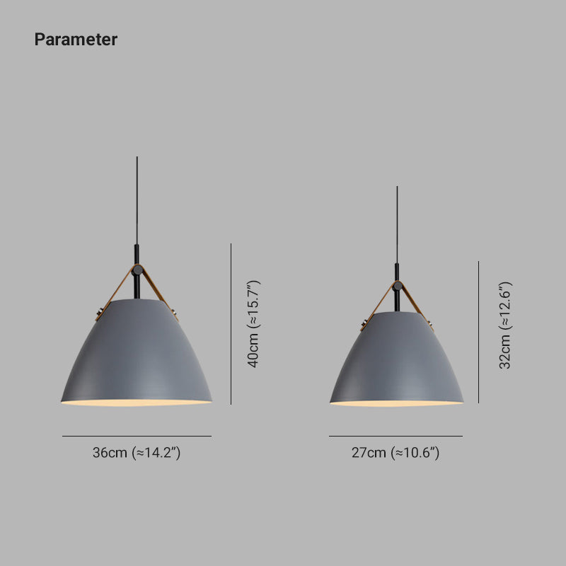 Arisha Suspension Conique Moderne, Métal, Nior/Blanc/Gris, Salon