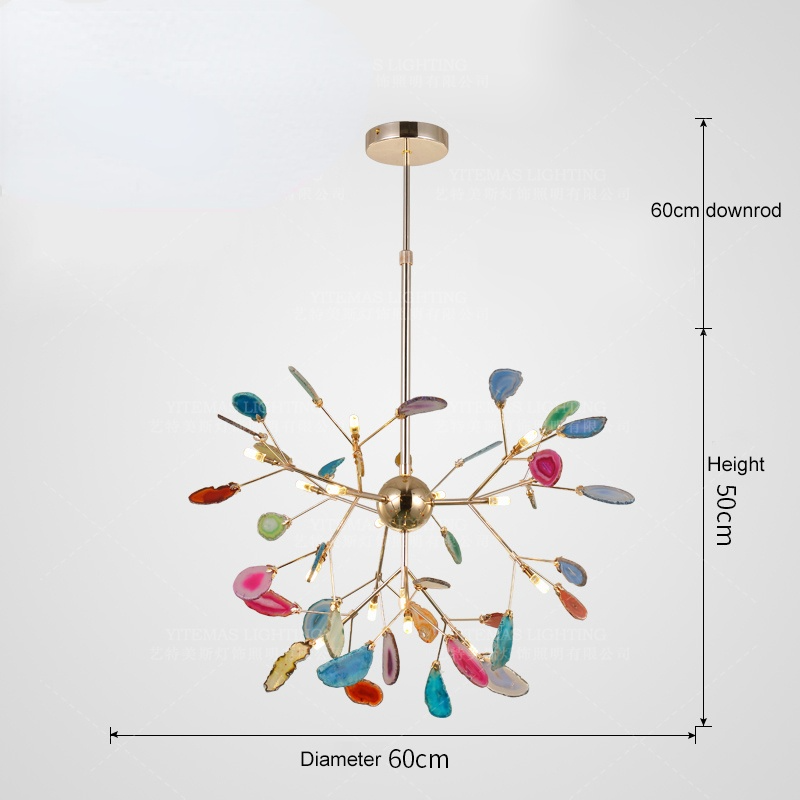 Arisha Lustre Coloré Branche Feuille Design, Salon/Chambre