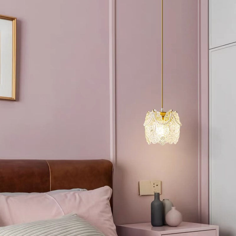 Kristy Suspension LED Fleur Élegante Acrylique/Métal Salon