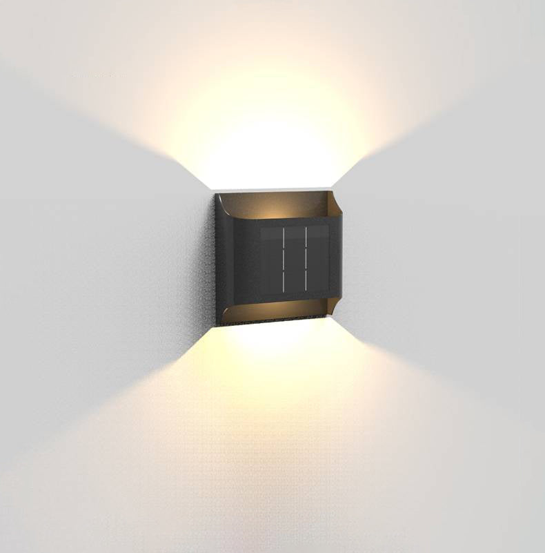Ray Vintage Design LED Applique Murale Noir Métal Extérieur