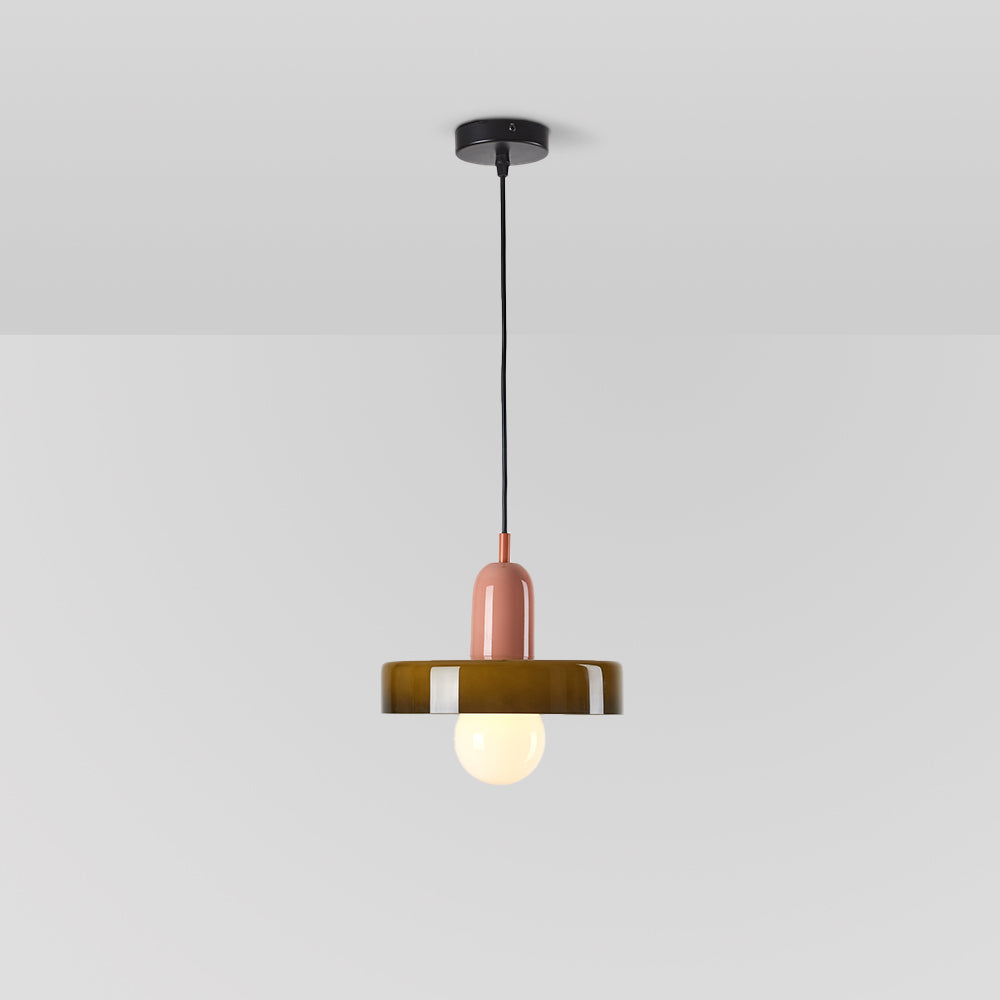 Valentina Suspension Ronde Vintage Verre Salon