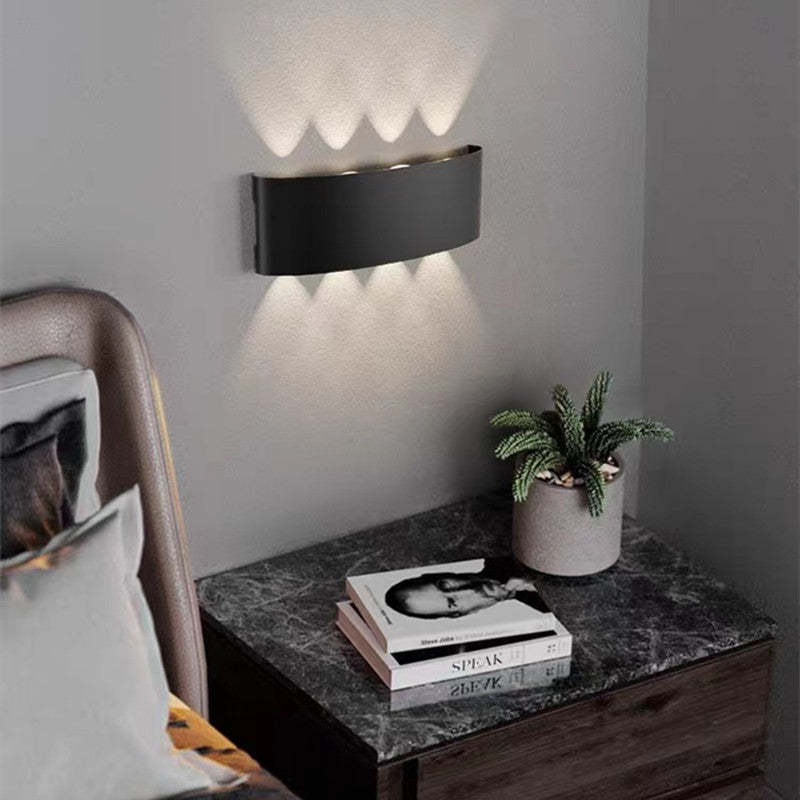 Ray Applique Murale Rectangulaire Moderne Noir/Blanc, Corridor