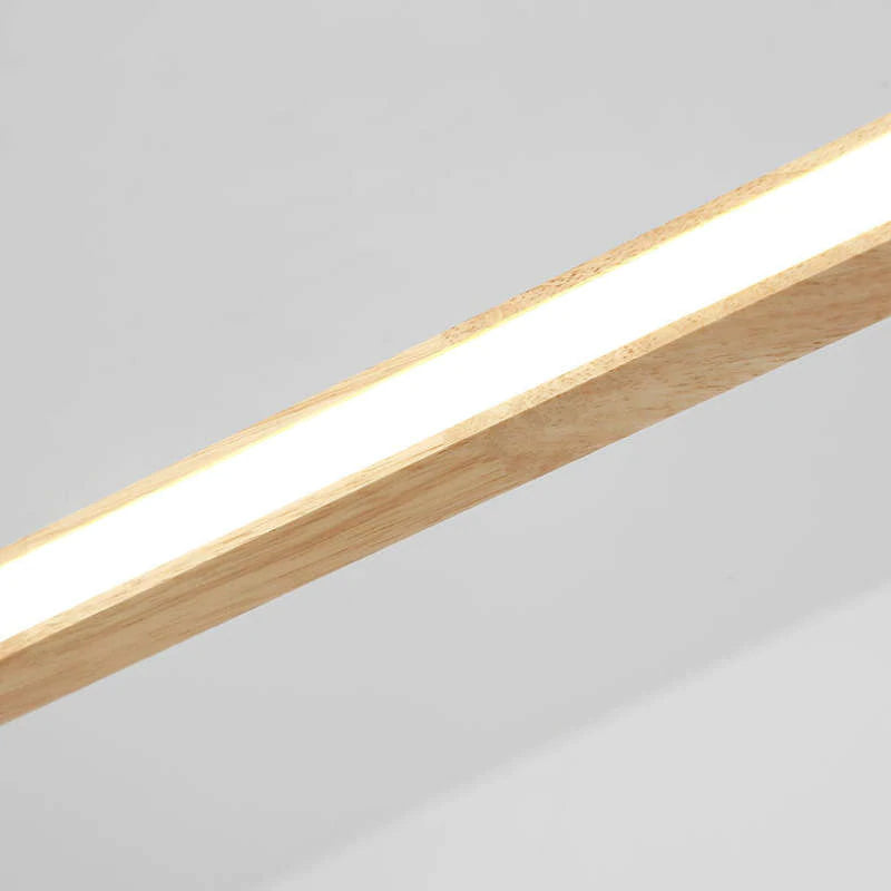 Muto Suspension Ellipse Moderne, Bois/Acrylique, Bois, Salon